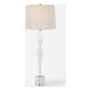 Uttermost Helena Slender White Table Lamp
