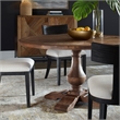 Uttermost Stratford Solid Wood Round Dining Table in Stony Gray Wash