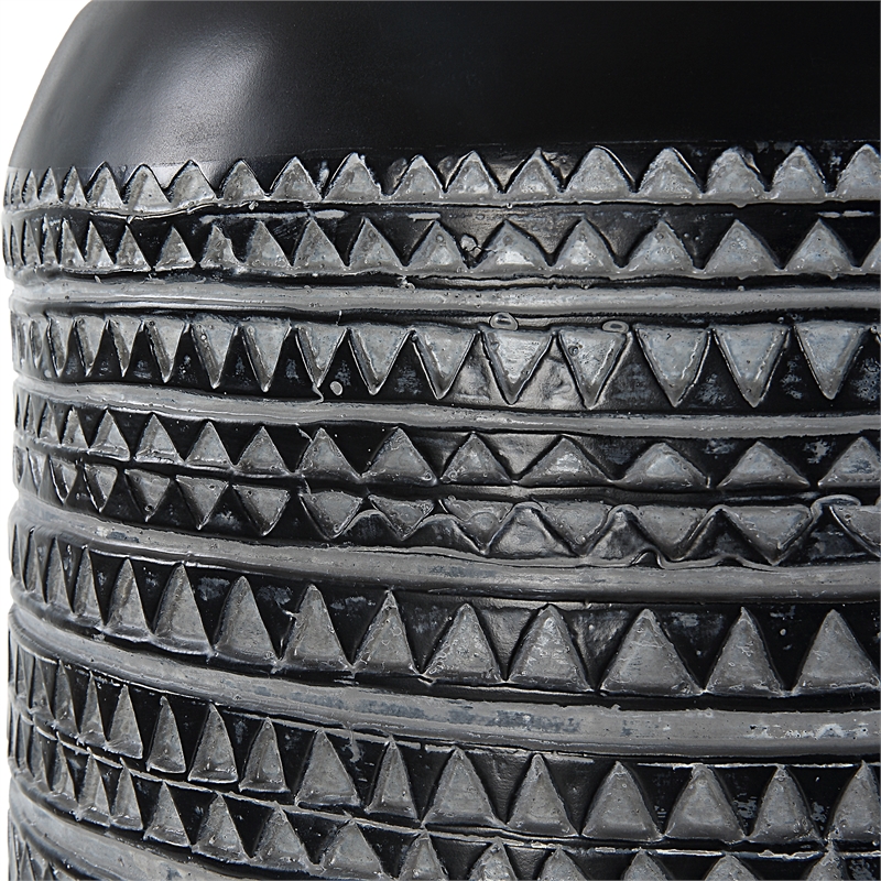 Uttermost Cutting Edge Tribal Accent Table in Black