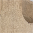 Uttermost Tatli Stone Top Side Table in Oatmeal