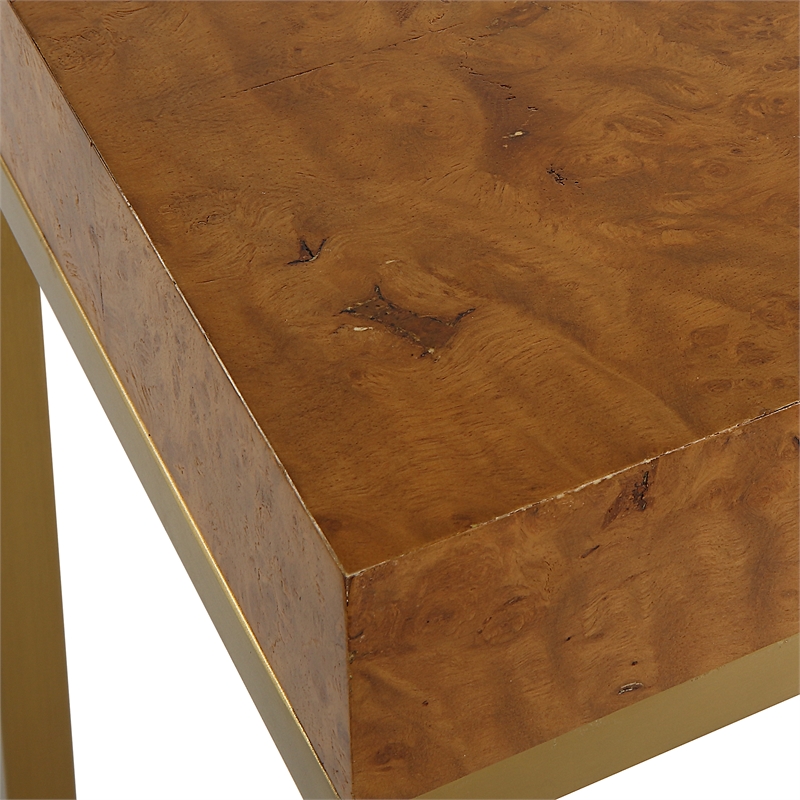 Uttermost Burl-esque Wooden Nesting Tables in Pecan (Set of 2)