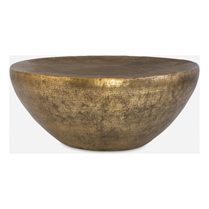 Uttermost Gilded Dome Gold Coffee Table