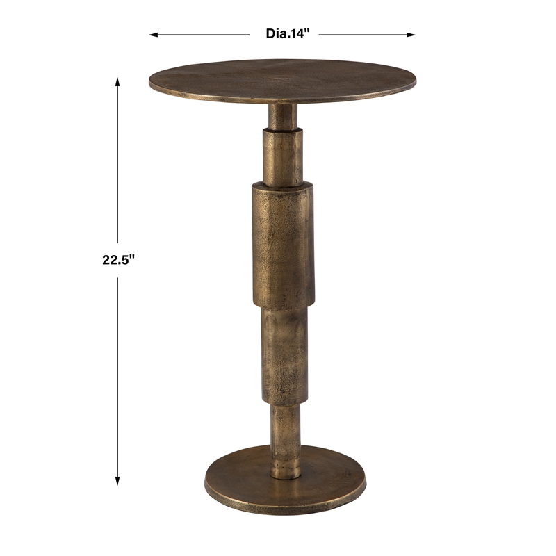 Uttermost Descend Gold Accent Table