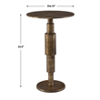 Uttermost Descend Gold Accent Table