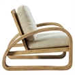 Uttermost Barbora Solid Mango Wood Accent Chair in Fawn/Neutral