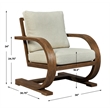 Uttermost Bedrich Wooden Accent Chair in Pecan