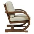 Uttermost Bedrich Wooden Accent Chair in Pecan