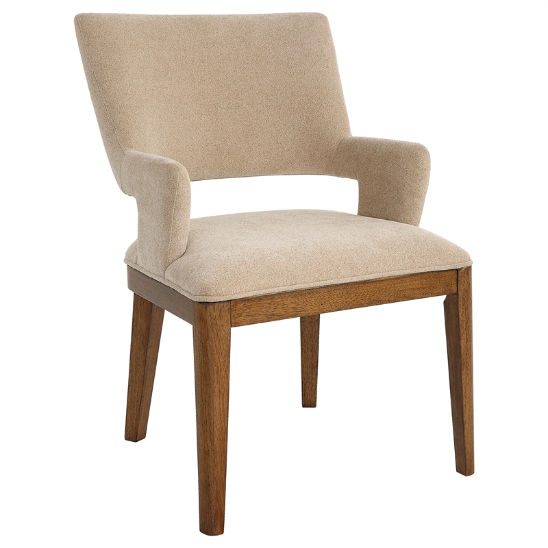 Uttermost Aspect Mid-Century Dining Chair in Pecan