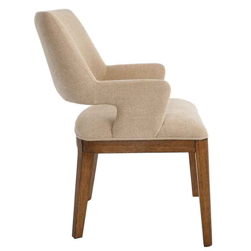 Uttermost Aspect Mid-Century Dining Chair in Pecan