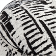 Uttermost Dialogue Poof Ottoman in Black