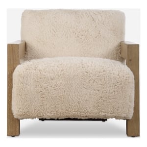 Uttermost Jackson Sheepskin Accent Chair in Caramel