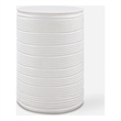 Uttermost Borderline White Drum Table