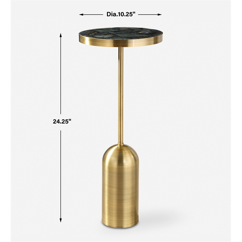 Uttermost Pascal Brass Drink Table
