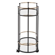 Uttermost Andre Iron Bar Cart in Black