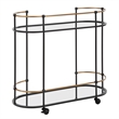 Uttermost Andre Iron Bar Cart in Black