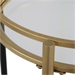 Uttermost Dolly Round Bar Cart in Matte Black