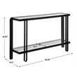 Uttermost Shadow Black Iron Console Table