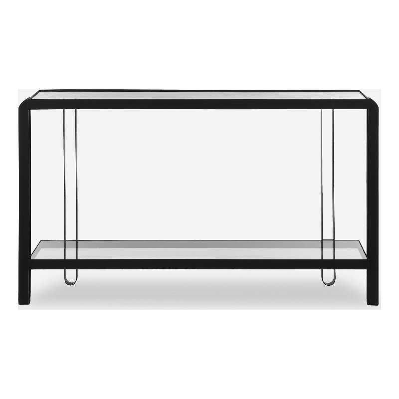 Uttermost Shadow Black Iron Console Table