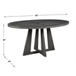 Uttermost Pulsar Round Gray Walnut Dining Table