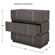 Uttermost Between The Lines Accent Chest in Dark Walnut