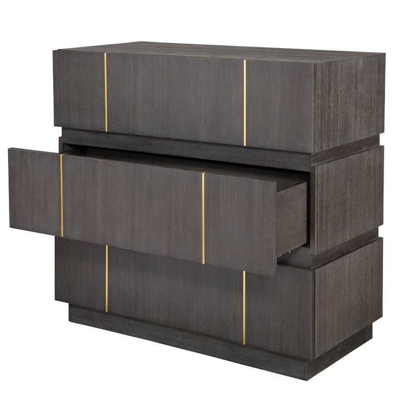 Uttermost Between The Lines Accent Chest in Dark Walnut