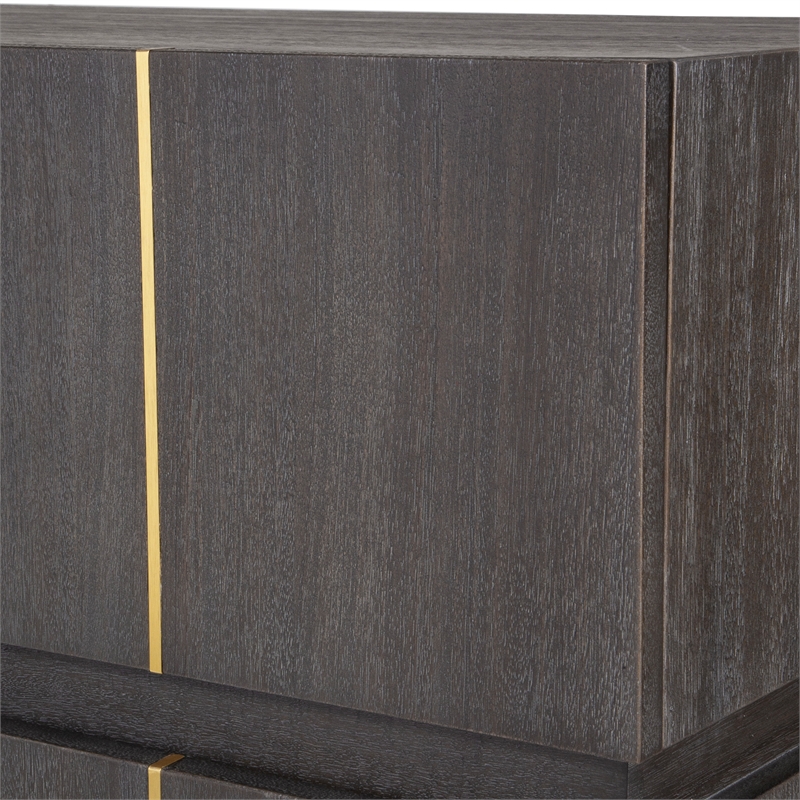 Uttermost Between The Lines Accent Chest in Dark Walnut