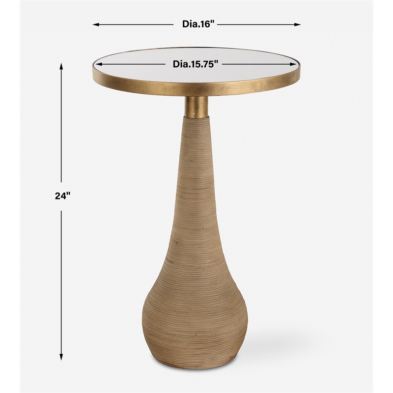 Uttermost Terra Brass Accent Table