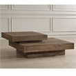 Uttermost Rustic Planes Modern Coffee Table in Oak
