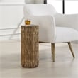 Uttermost Echo Brass Drink Table