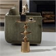 Uttermost Flight Antique Brass Accent Table