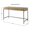 Uttermost Aristotle Natural Wood Modern Desk