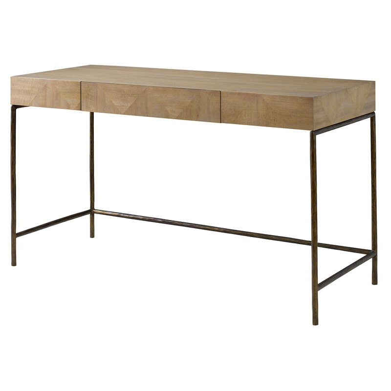 Uttermost Aristotle Natural Wood Modern Desk