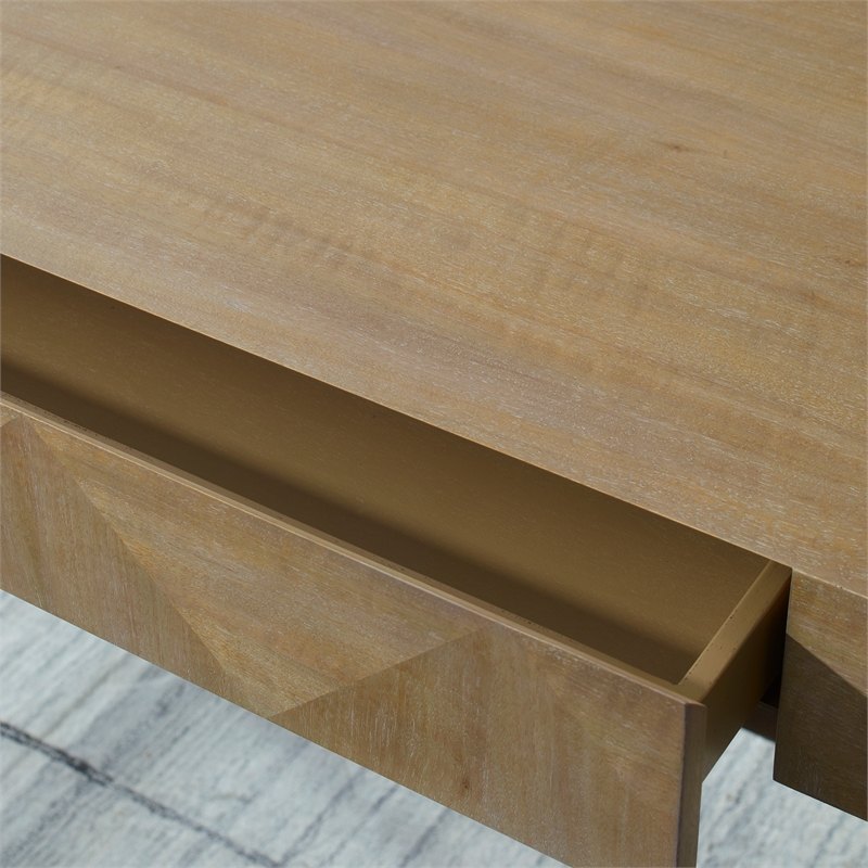 Uttermost Aristotle Natural Wood Modern Desk