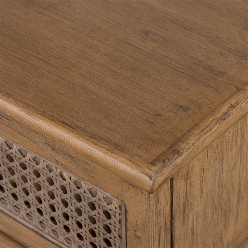 Uttermost Coast Mid Century Console Table in Oak