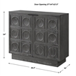 Uttermost Shelby 2 Door Ebony Stained Cabinet