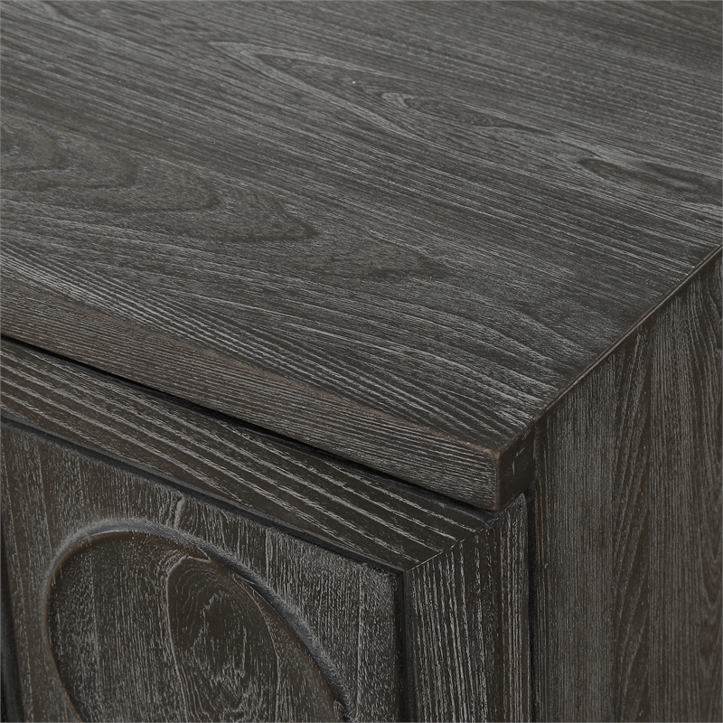 Uttermost Shelby 2 Door Ebony Stained Cabinet