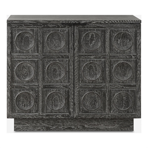 Uttermost Shelby 2 Door Ebony Stained Cabinet