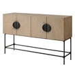 Uttermost Lunar 4 Door Elm Wood Cabinet