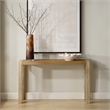 Uttermost Bentley Grasscloth Console Table in Oak