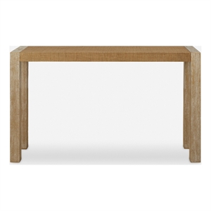Uttermost Bentley Grasscloth Console Table in Oak