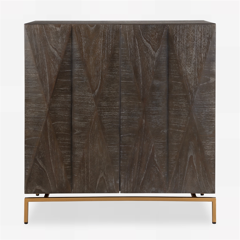 Uttermost Marico 2 Door Mindi Cabinet in Ebony