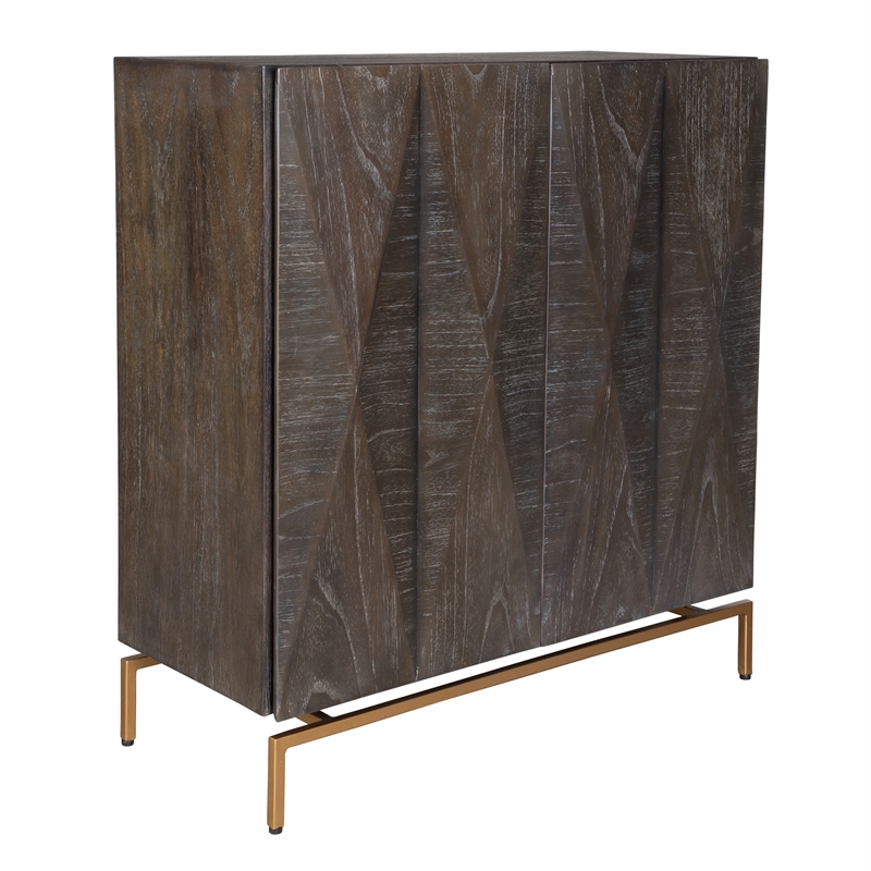 Uttermost Marico 2 Door Mindi Cabinet in Ebony