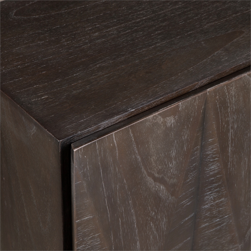 Uttermost Marico 2 Door Mindi Cabinet in Ebony