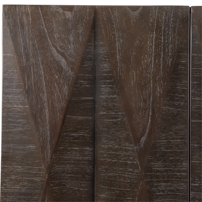 Uttermost Marico 2 Door Mindi Cabinet in Ebony