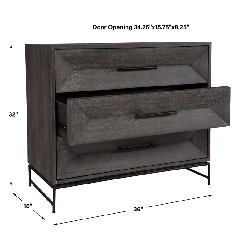 Uttermost Knox Dark Walnut Accent Chest