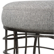 Uttermost Carnival Iron Round Accent Stool in Gray