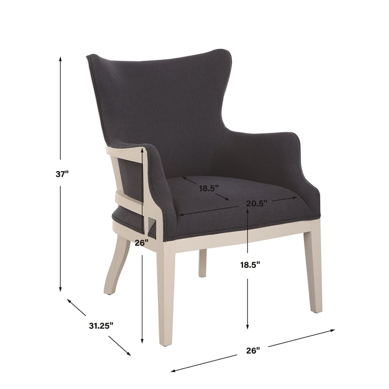 Uttermost Gordonston Blue Fabric Accent Chair
