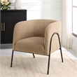 Uttermost Jacobsen Tan Shearling Barrel Chair in Tan