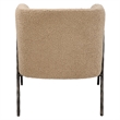 Uttermost Jacobsen Tan Shearling Barrel Chair in Tan
