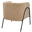 Uttermost Jacobsen Tan Shearling Barrel Chair in Tan